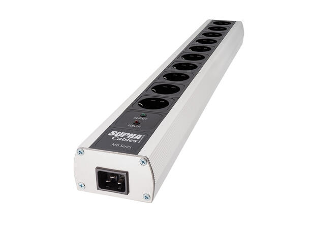 skjermet strømfordeler med NIF-filtrering og overspenningsvern